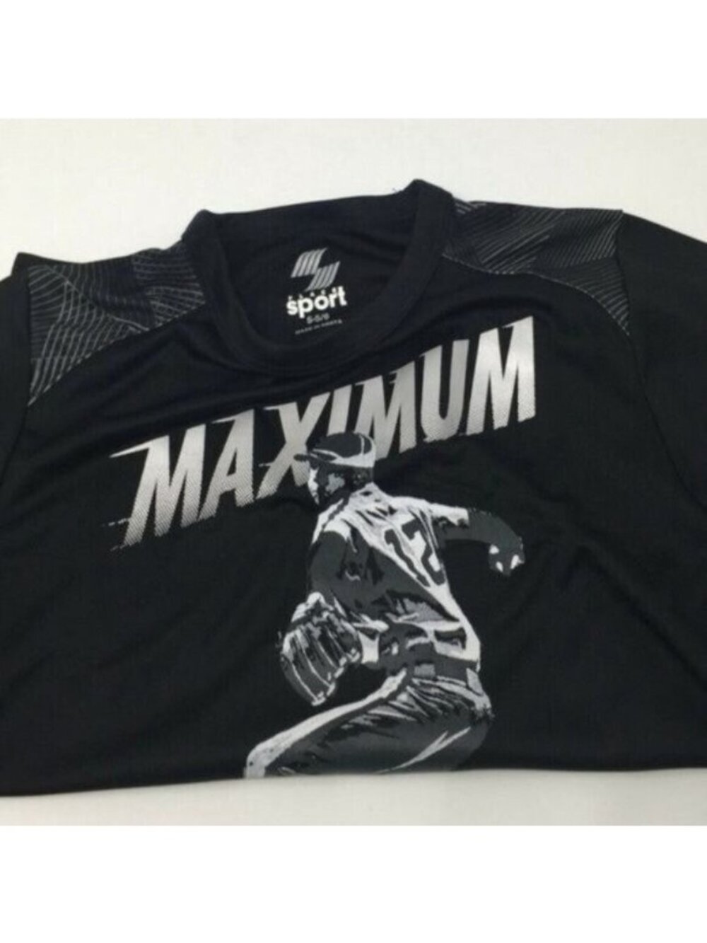 Boys Childrens Place Boy SML 5/6 Crew Top Black SS Maximum Velocity NWT - Picture 5 of 8